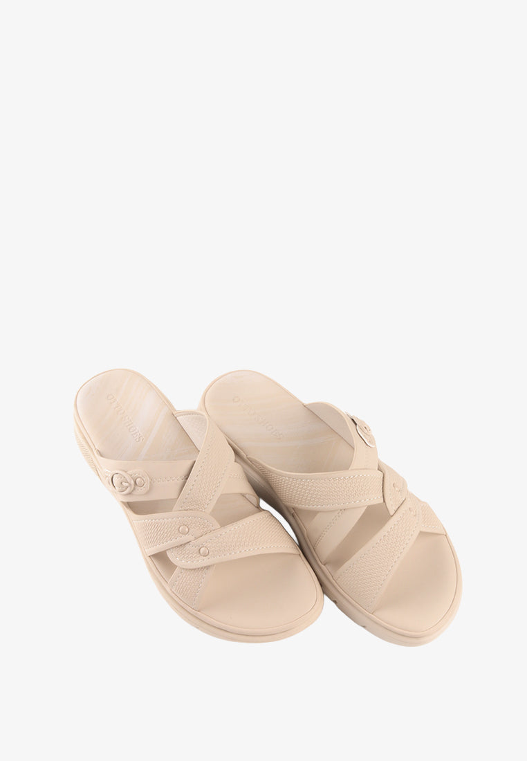 ELOISA CROSS STRAP SANDALS