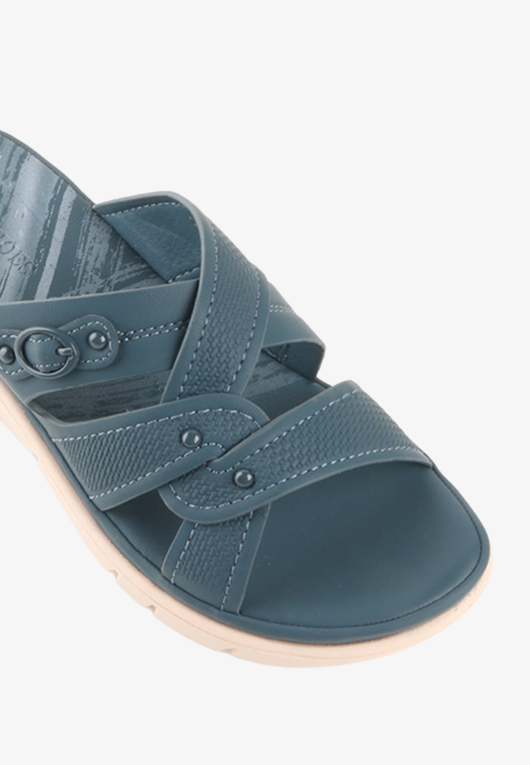 ELOISA CROSS STRAP SANDALS