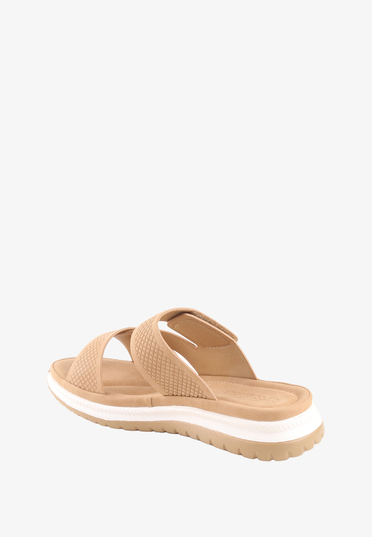 CLAUDINE VECLRO STRAP SANDALS