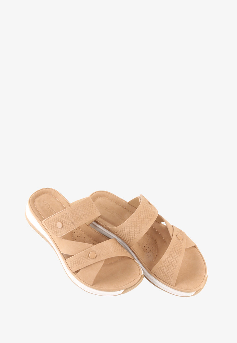 CLAUDINE VECLRO STRAP SANDALS