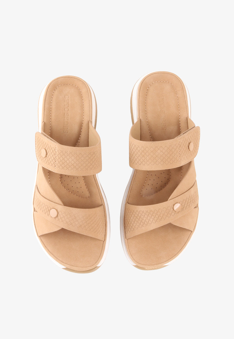 CLAUDINE VECLRO STRAP SANDALS