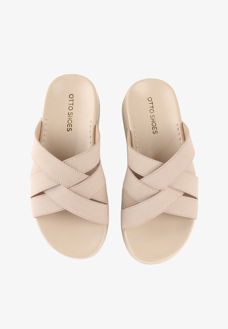 ALLIYAH CRISS CROSS SANDALS
