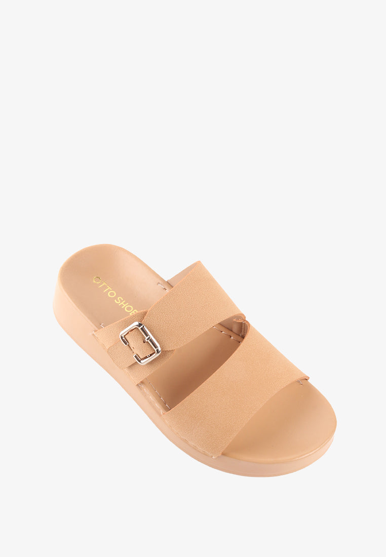 JISSEL DOUBLE STRAP BUCKLE SANDALS