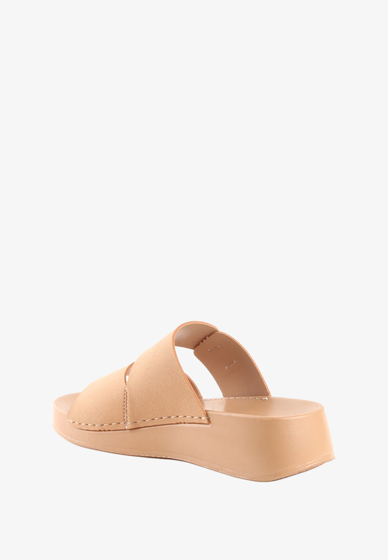 JISSEL DOUBLE STRAP BUCKLE SANDALS