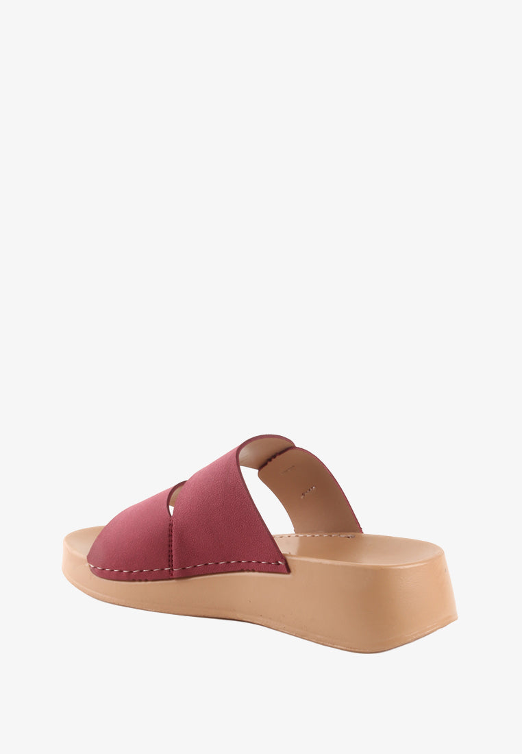 JISSEL DOUBLE STRAP BUCKLE SANDALS