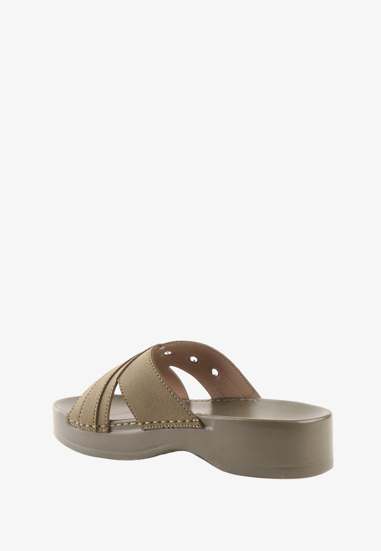 CLEA DOUBLE STRAP SANDALS
