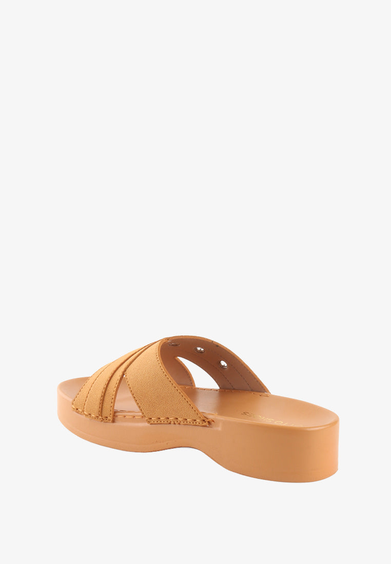 CLEA DOUBLE STRAP SANDALS