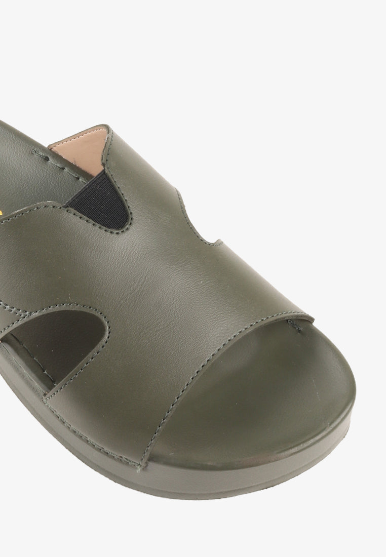 AZRA WIDE STRAP SANDALS