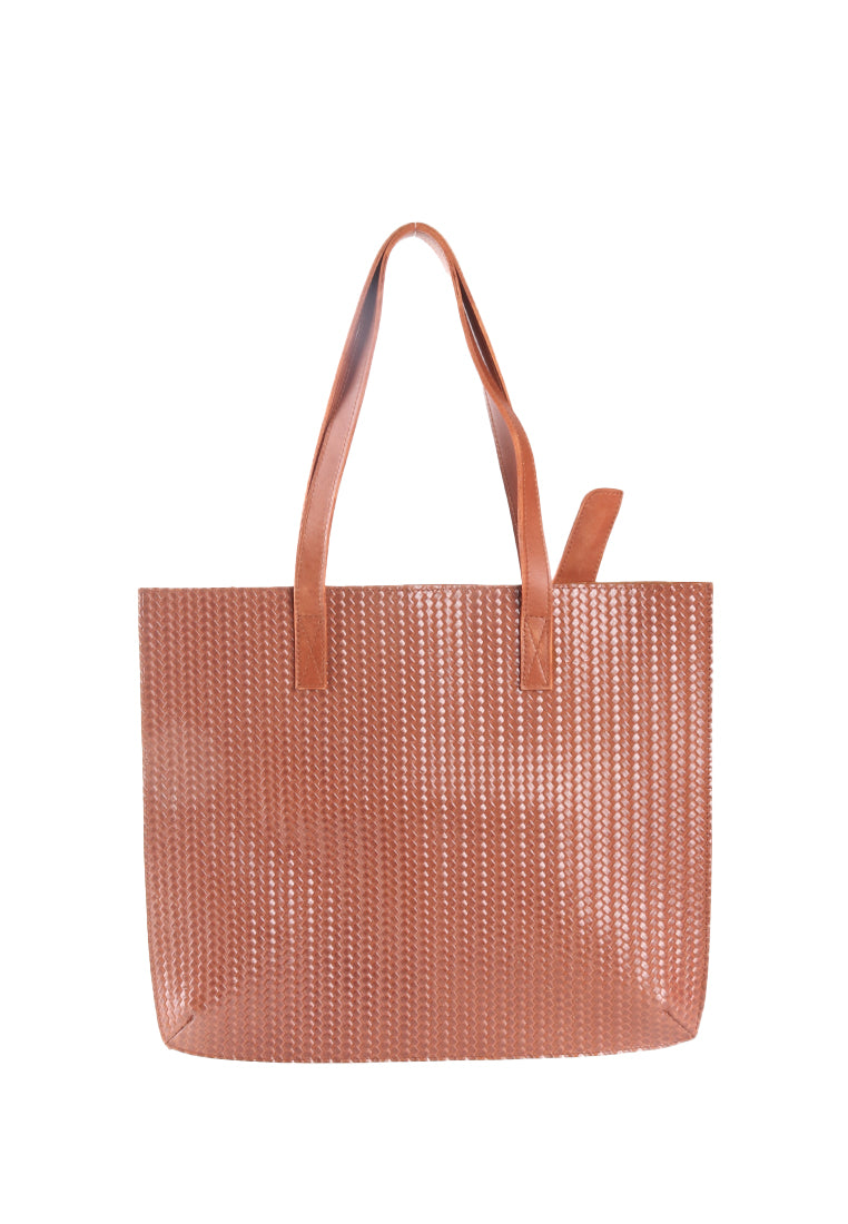 ZANIYAH TEXTURED TOTE BAG