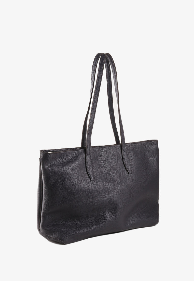 ZALEENA GENUINE LEATHER TOTE BAG