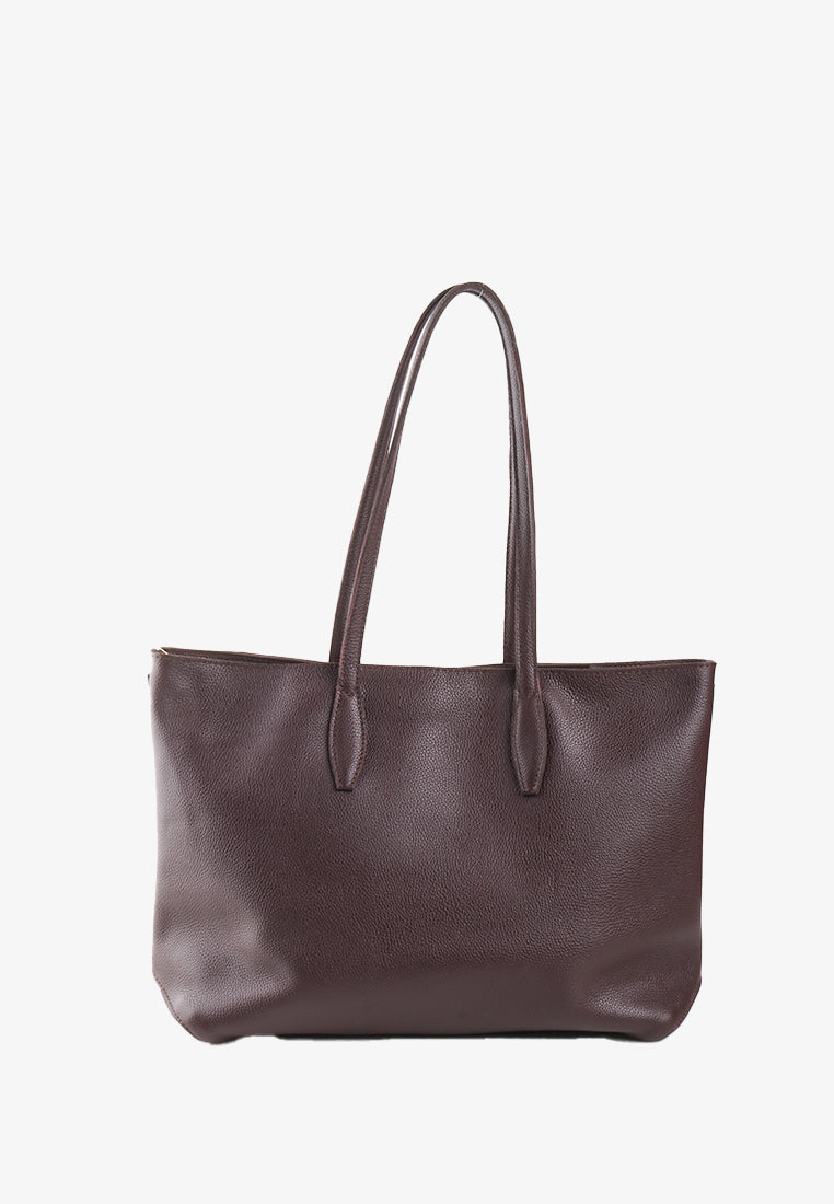 ZALEENA GENUINE LEATHER TOTE BAG