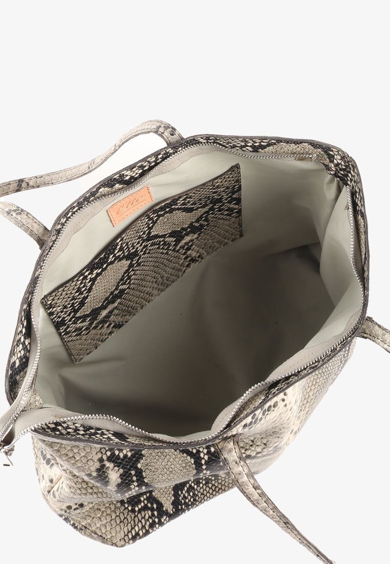 ZALEENA GENUINE LEATHER TOTE BAG