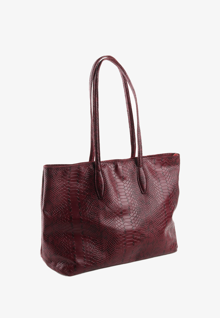 ZALEENA GENUINE LEATHER TOTE BAG