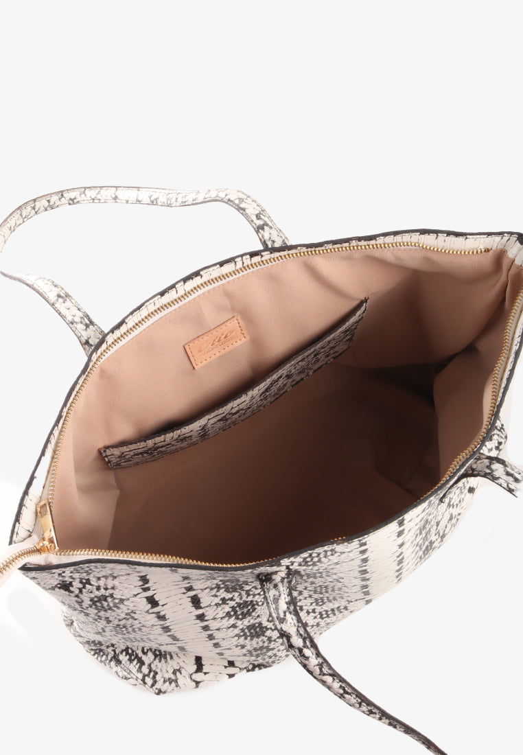 ZALEENA GENUINE LEATHER TOTE BAG