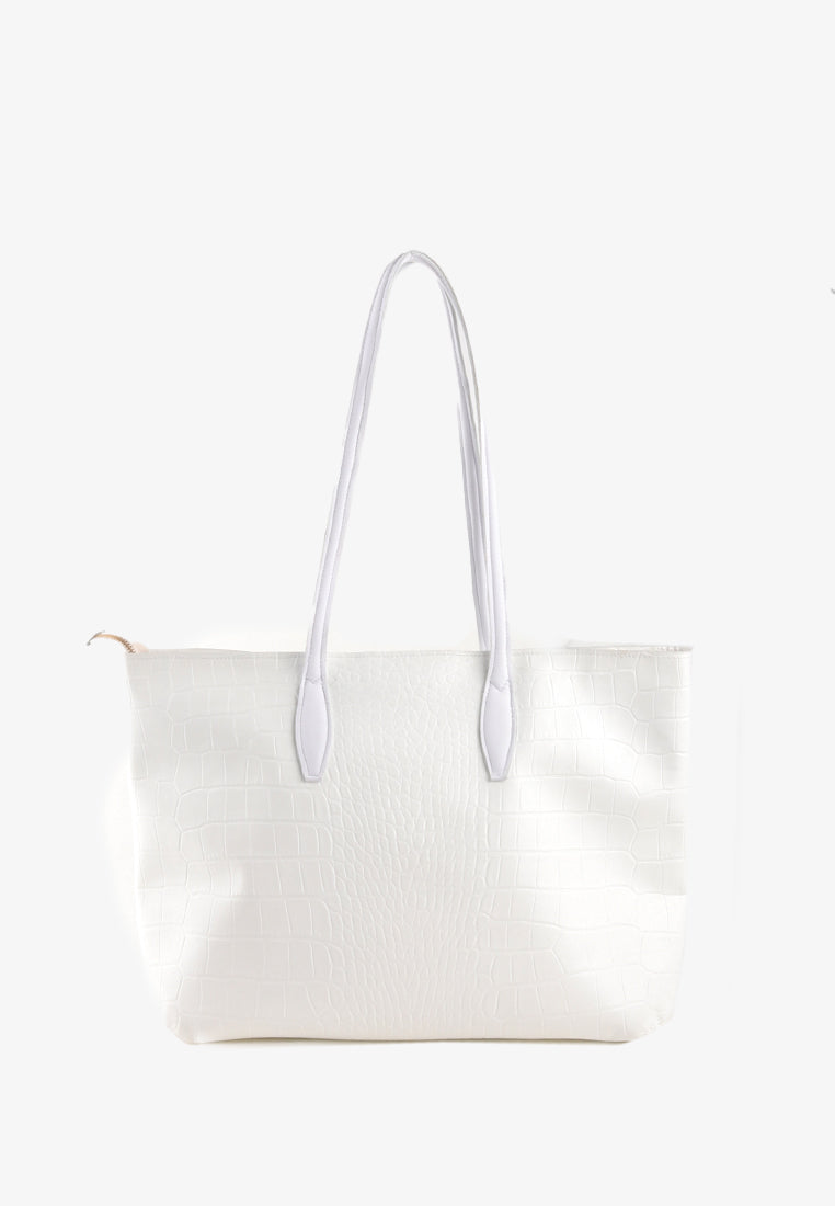 ZALEENA GENUINE LEATHER TOTE BAG