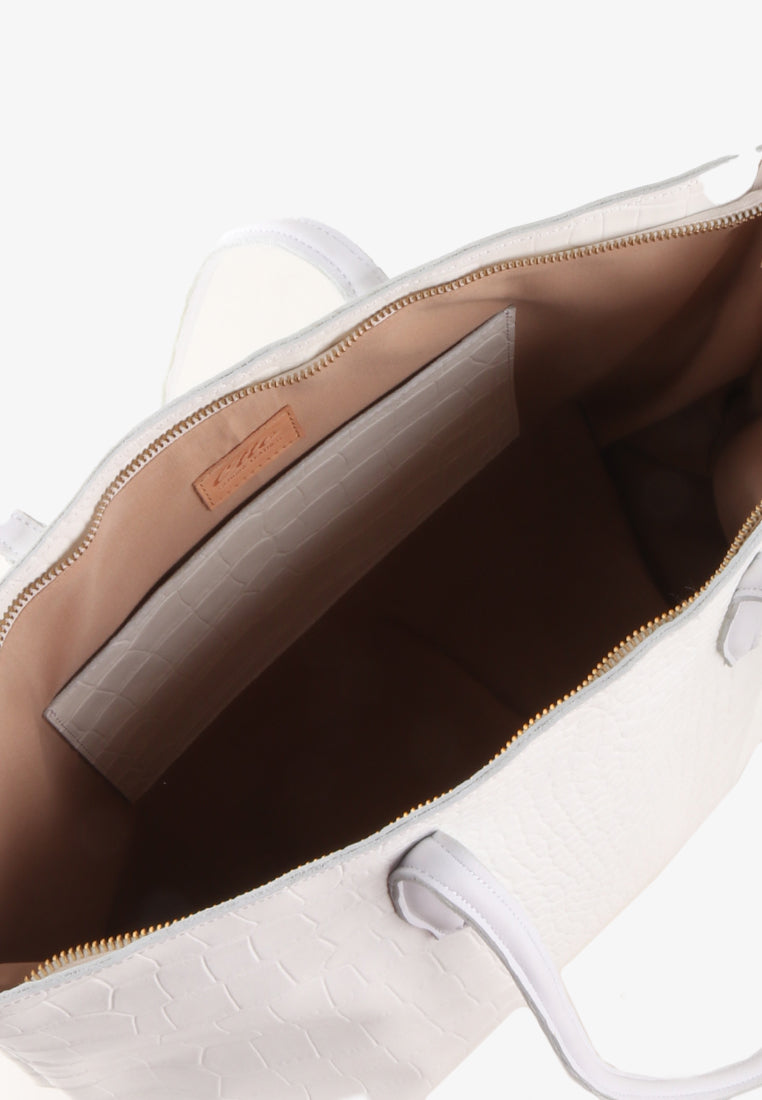 ZALEENA GENUINE LEATHER TOTE BAG