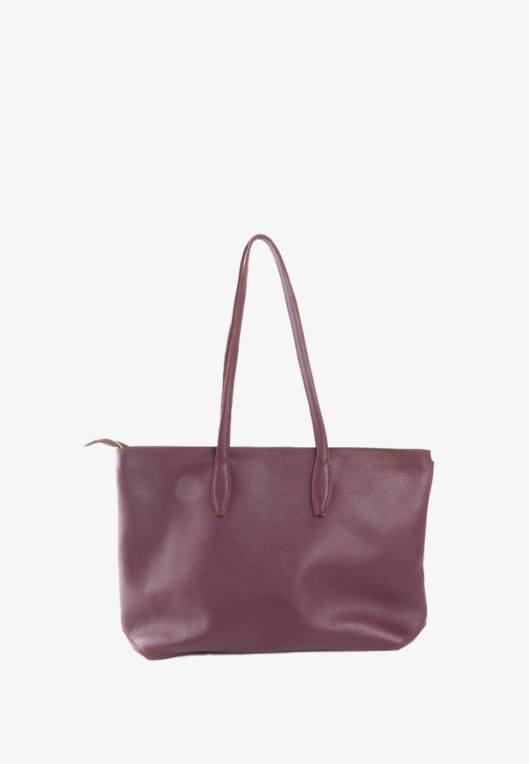 ZALEENA GENUINE LEATHER TOTE BAG