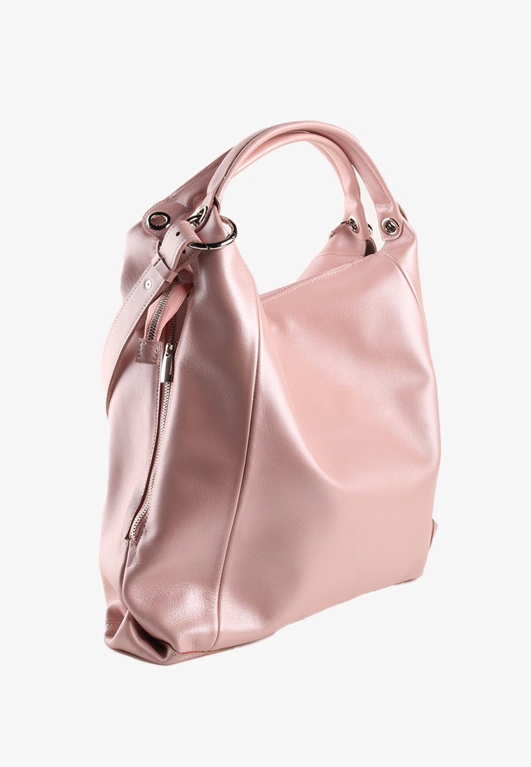 ZYNDEE GENUINE LEATHER HOBO BAG
