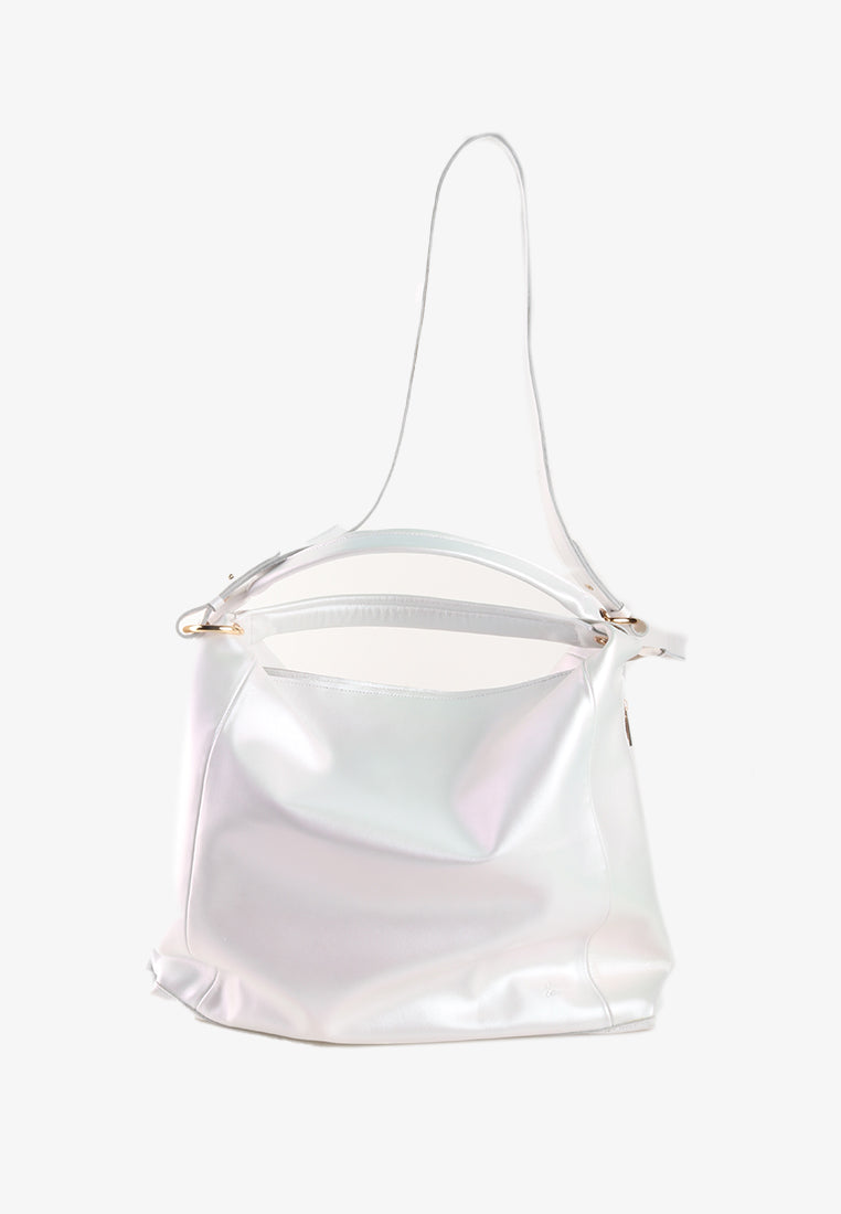 ZYNDEE GENUINE LEATHER HOBO BAG