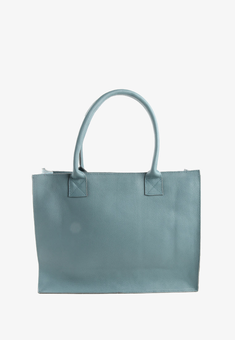 ZUZETTE OVERSIZED GENUINE LEATHER TOTE BAG