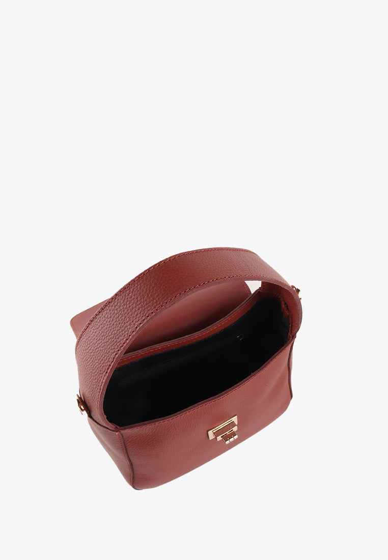 ZELLEANA GENUINE LEATHER MINI BAG