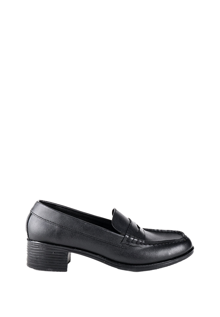 ORIETTA BLOCK HEEL PENNY LOAFERS