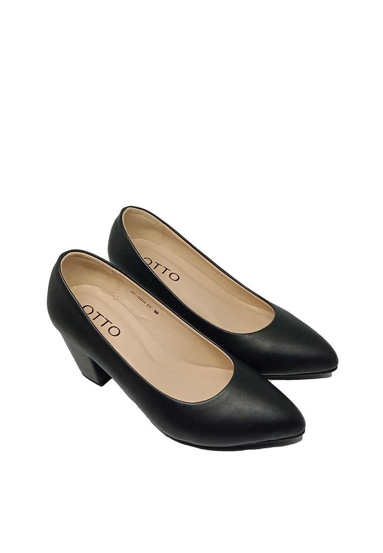 Belinda Block Heel Pump | Leather Shoes for Women