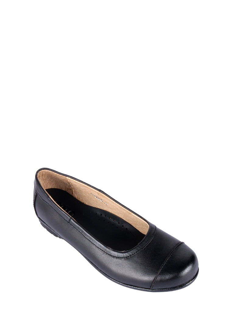 KLIO SLIP ON BLACK SHOES