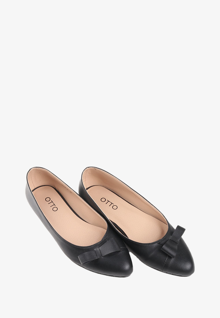 ELLIE WOMAN FLAT BLACK SHOES - Main Image