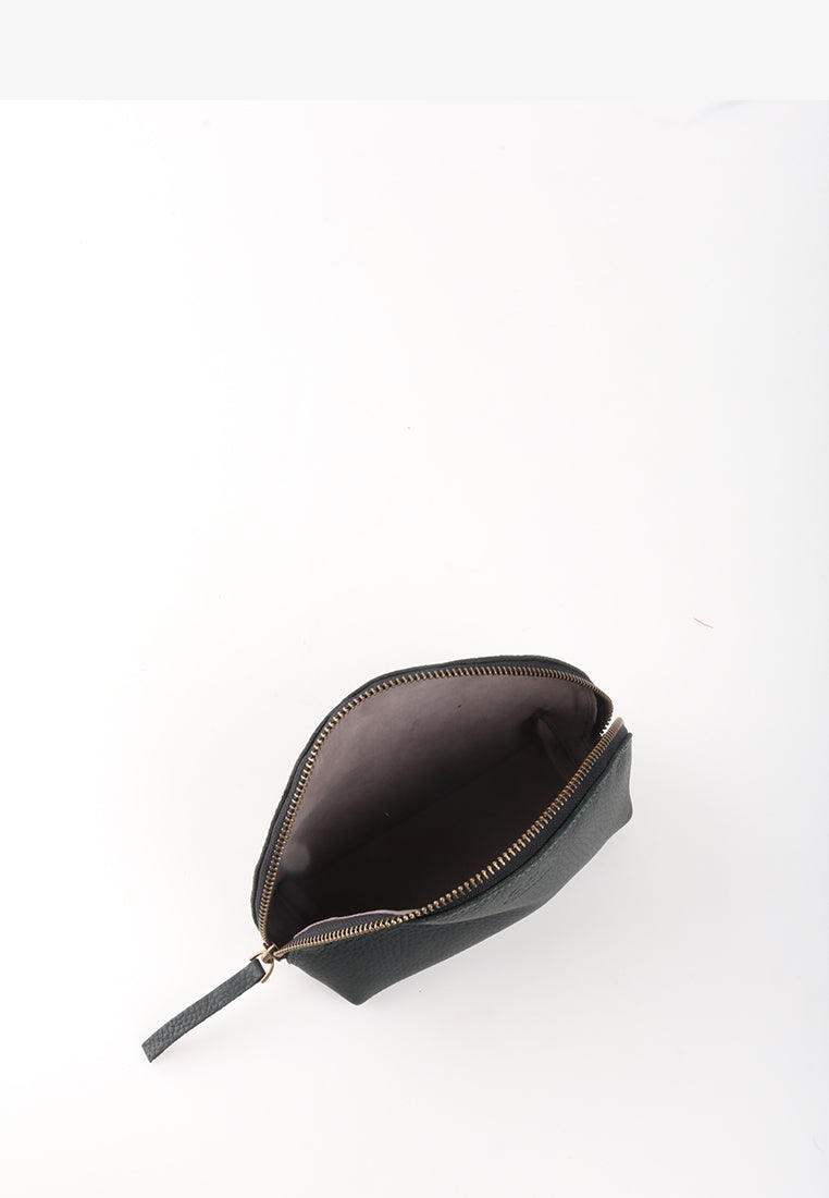 ZEE GENUINE LEATHER HALF MOON POUCH