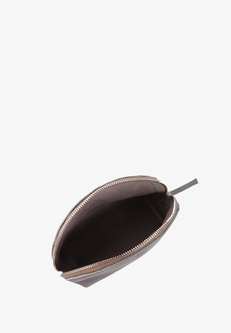 ZEE GENUINE LEATHER HALF MOON POUCH