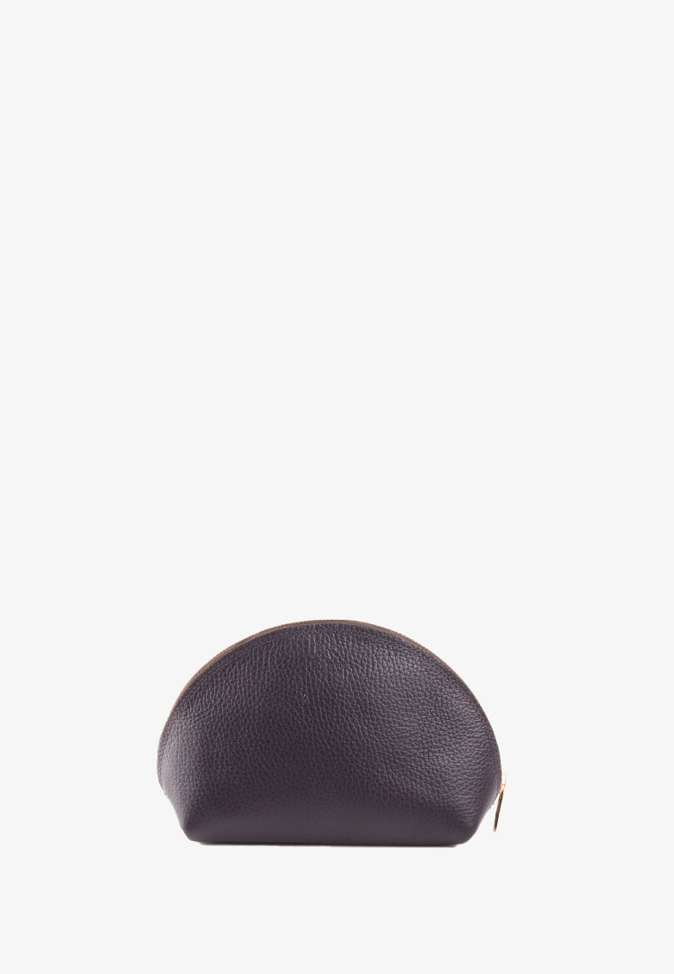 ZEE GENUINE LEATHER HALF MOON POUCH