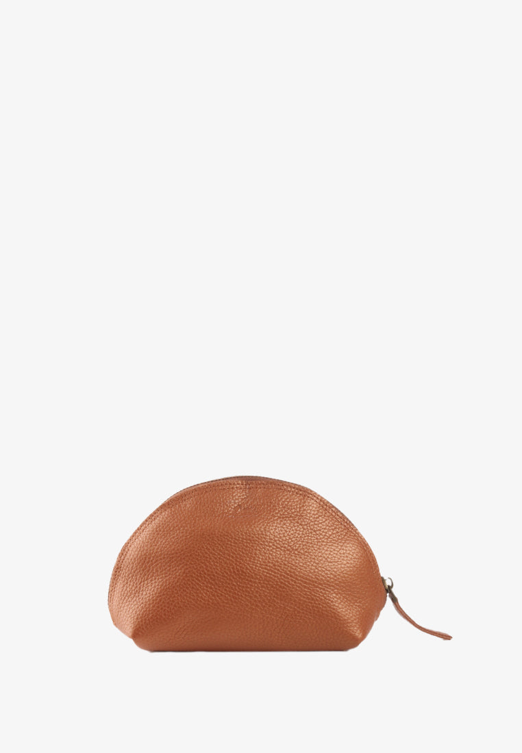 ZEE GENUINE LEATHER HALF MOON POUCH