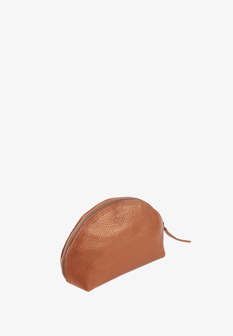 ZEE GENUINE LEATHER HALF MOON POUCH