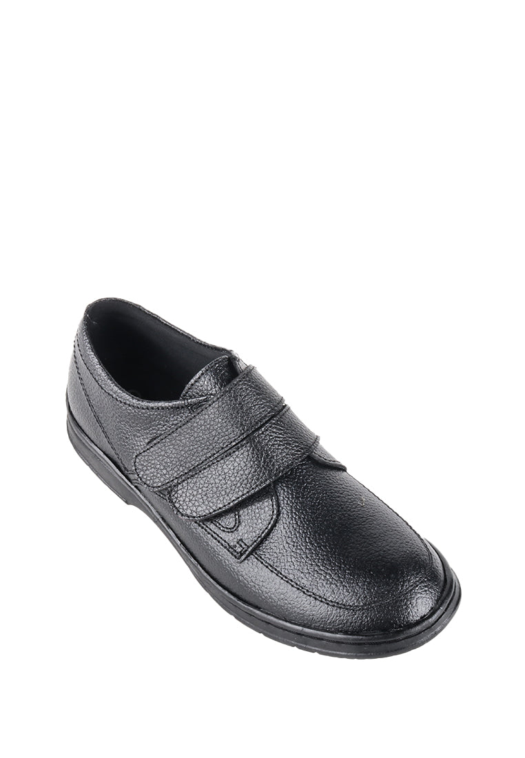 SPENCER VECLRO STRAP BLACK SHOES