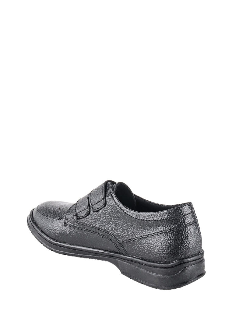 SPENCER VECLRO STRAP BLACK SHOES