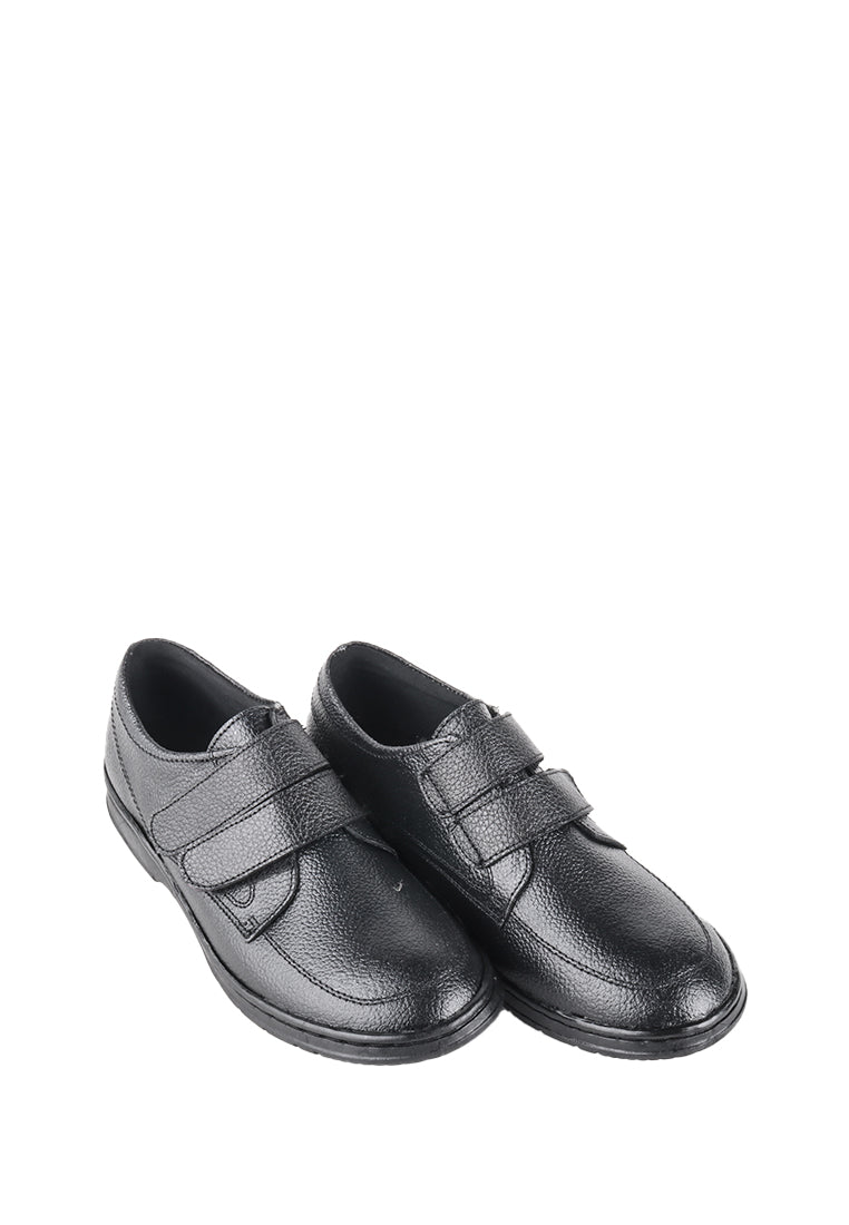 SPENCER VECLRO STRAP BLACK SHOES