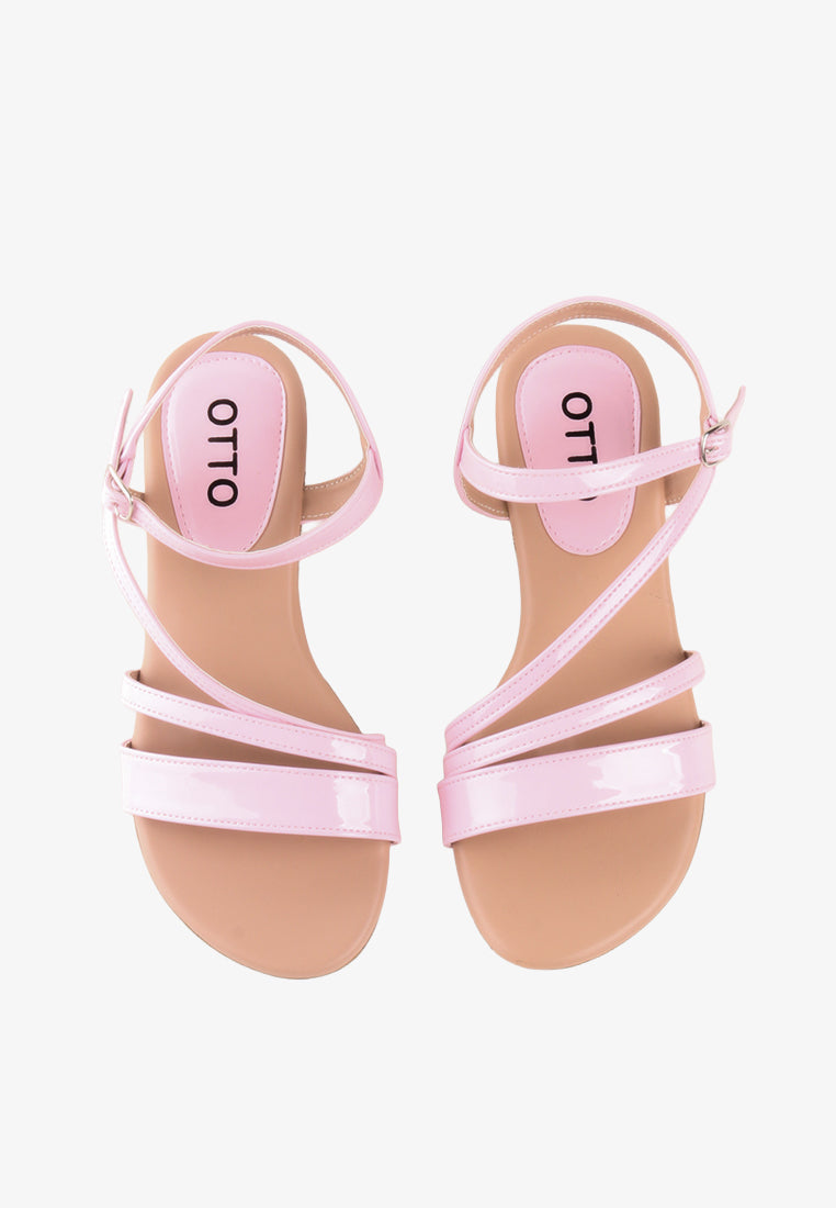 RHENNA GIRLS ANKLE STRAP SANDALS