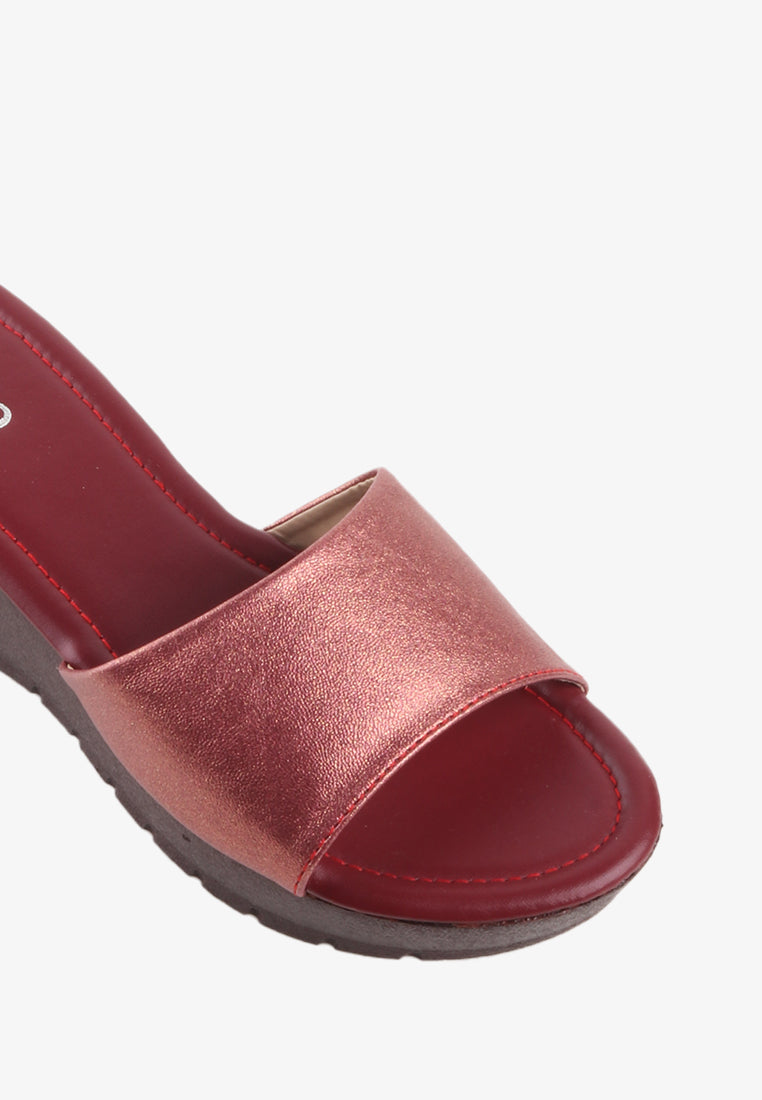 ROSSA GIRLS METALLIC SANDALS