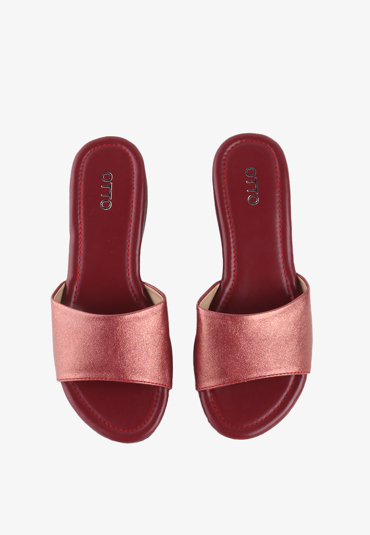 ROSSA GIRLS METALLIC SANDALS