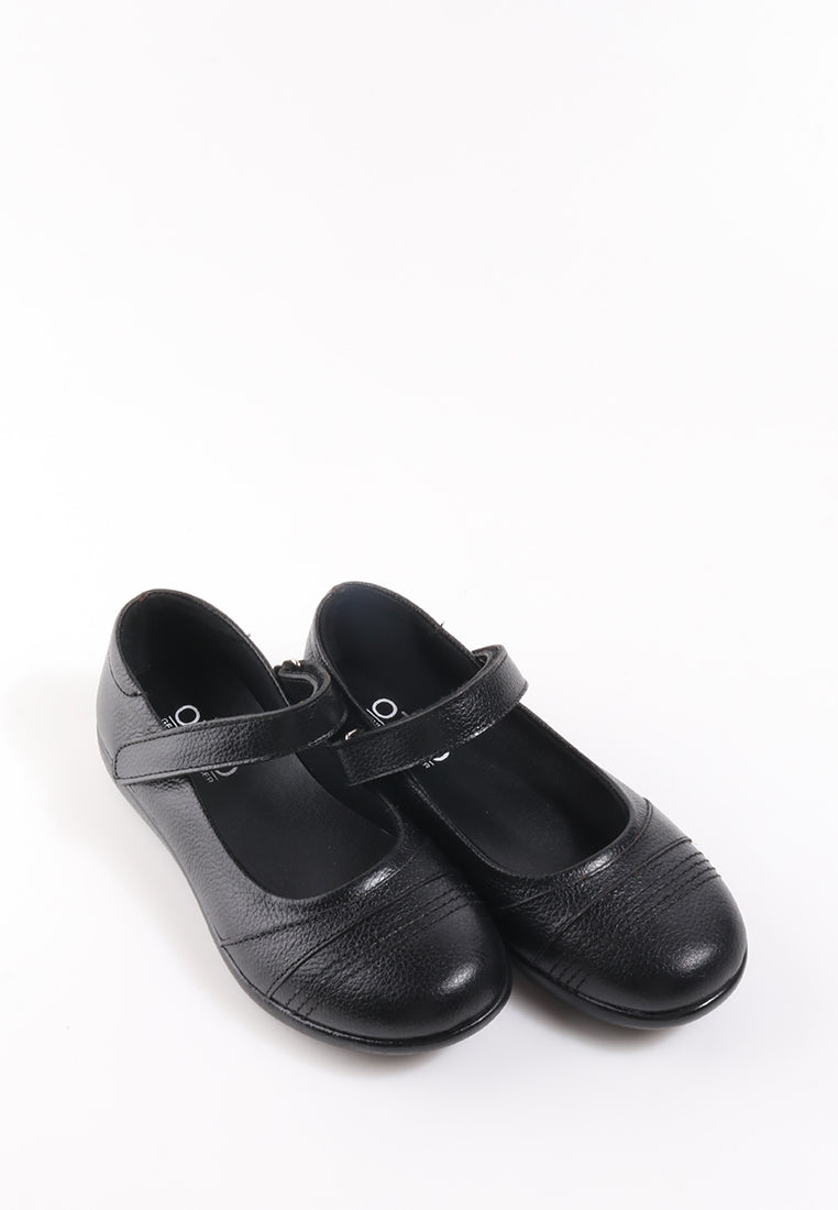 SAMARA VELCRO STRAP BLACK SHOES