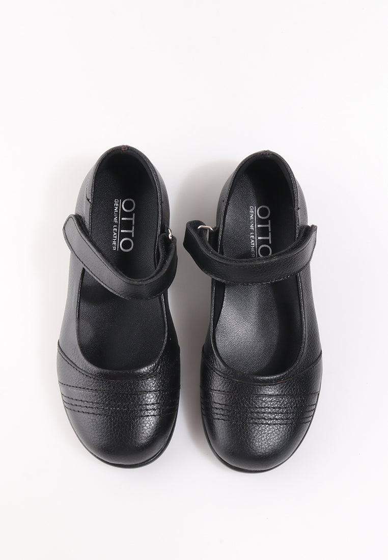 SAMARA VELCRO STRAP BLACK SHOES