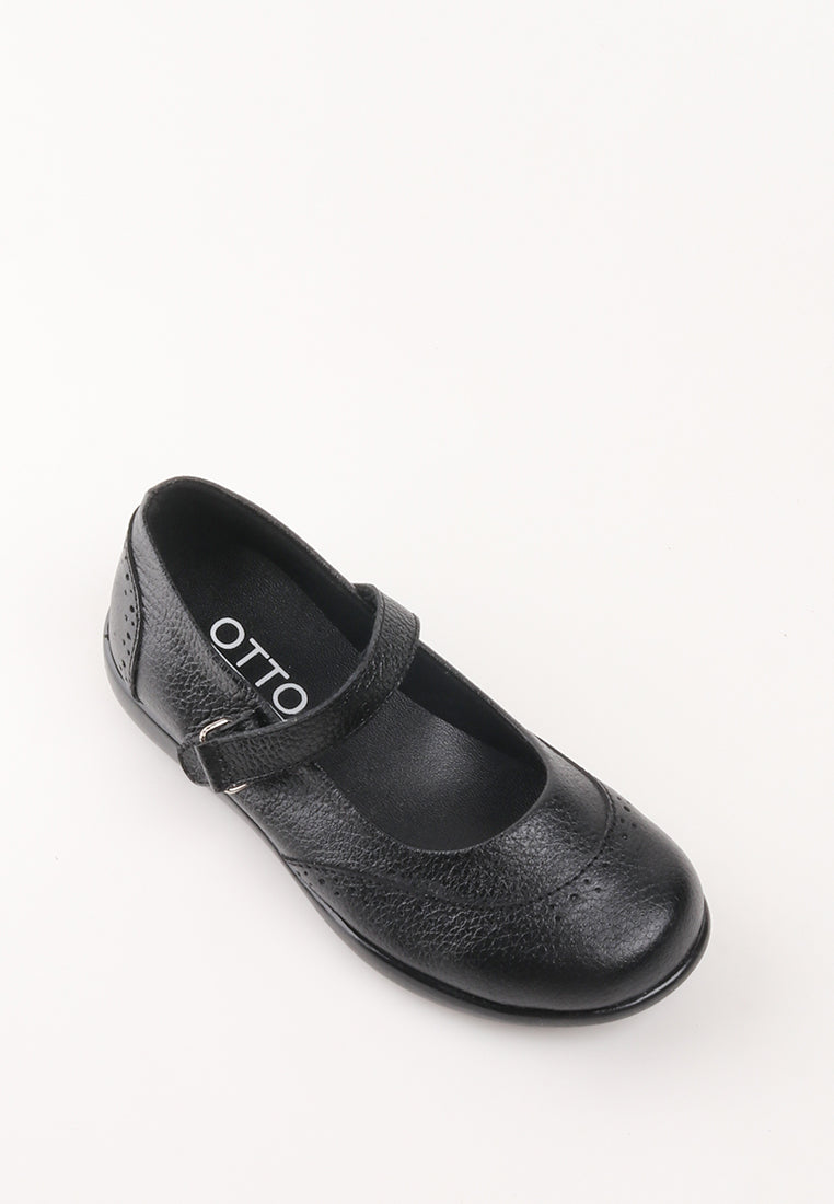 STEFF VELCRO STRAP BLACK SHOES