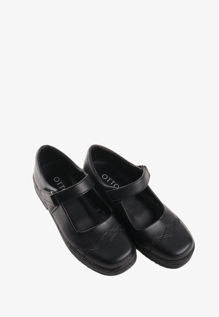 LUCY GIRLS SCHOOL BLACK SHOES