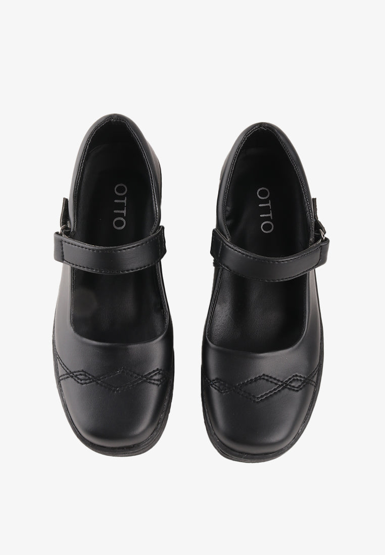 LUCY GIRLS SCHOOL BLACK SHOES