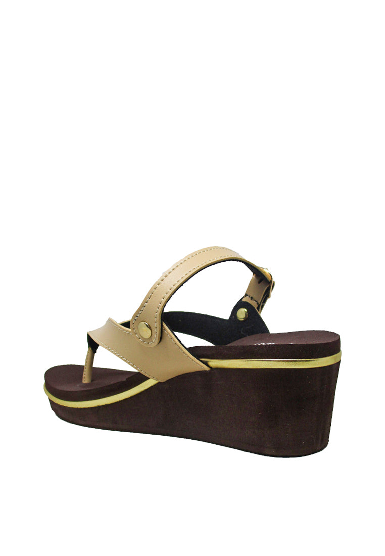 MILA WEDGE BUCKLED SANDALS