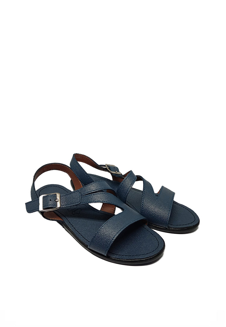 SLINGBACK SANDALS IN NAVY BLUE