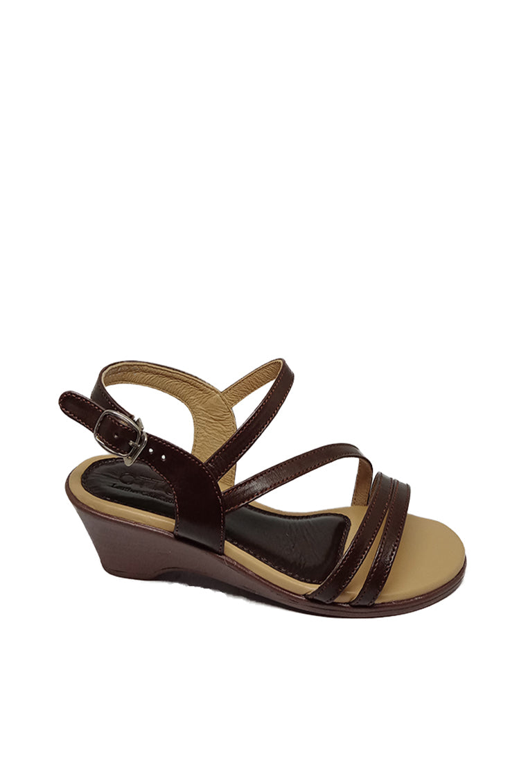 STRAPPY SLINGBACK WEDGE SANDALS