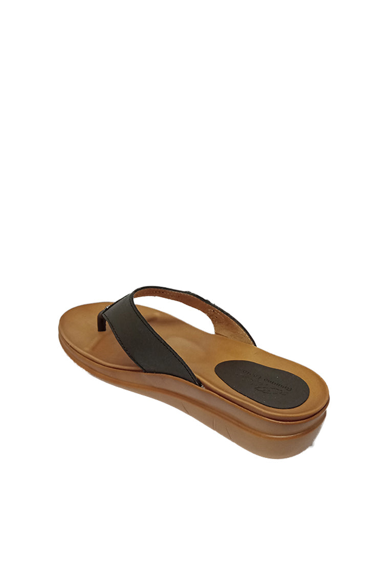 MID WEDGE SANDALS IN BROWN