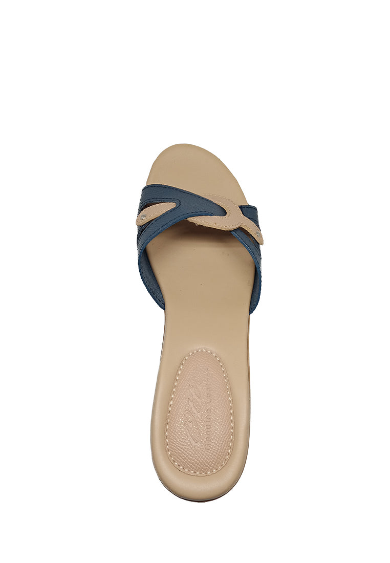 DUO TONE WEDGE SANDALS